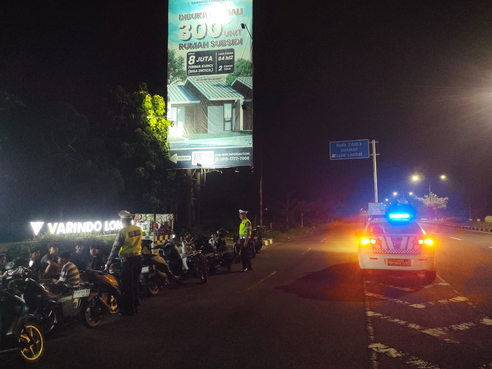 Blue Light Patrol Satlantas Lombok Barat, Aman Tanpa Balap Liar