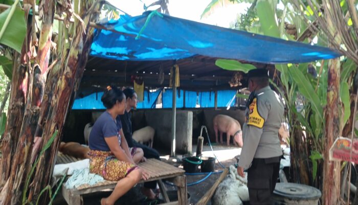 Bhabinkamtibmas Gerung Dorong Pemanfaatan Lahan Kosong