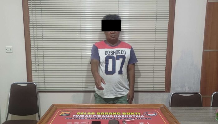 Satresnarkoba Tangkap Kurir Sabu di Jalur Gunung Sari–Tanjung