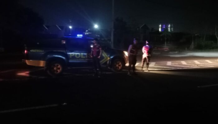 KRYD Polres Lombok Barat Jaga Kamtibmas Lewat Patroli Blue Light