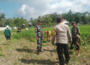 Perkuat Ketahanan Pangan, Polisi Ajak Warga Taman Ayu Tanami Lahan Tidur