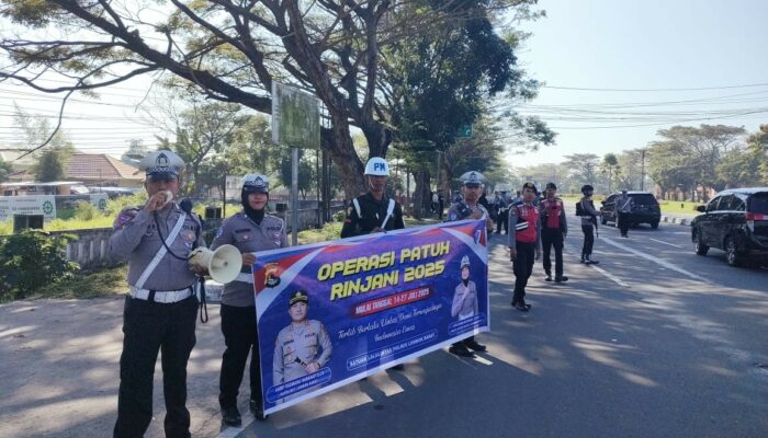 Sat Lantas Lombok Barat Tertibkan Pengendara di Jalur Strategis Baypass BIL I