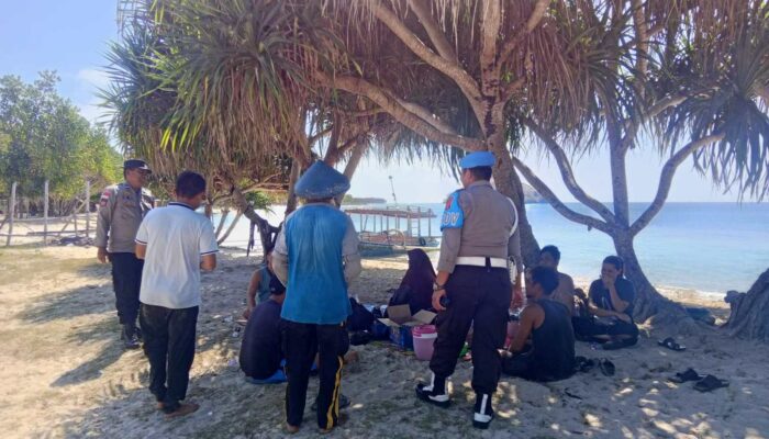 Antisipasi 3C, Polisi Perketat Patroli di Pantai Elak-Elak Lombok Barat