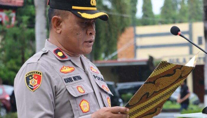 Upacara Haornas ke-42 di Polres Lombok Barat: Sportivitas untuk Indonesia Unggul