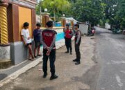 Tingkatkan Kewaspadaan Warga, Sat Samapta Polres Lobar Gelar Patroli Dialogis